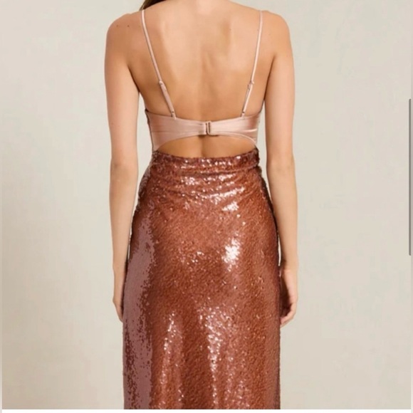 A.L.C. Gisele Sequin Midaxi Empire Dress - Picture 3 of 12